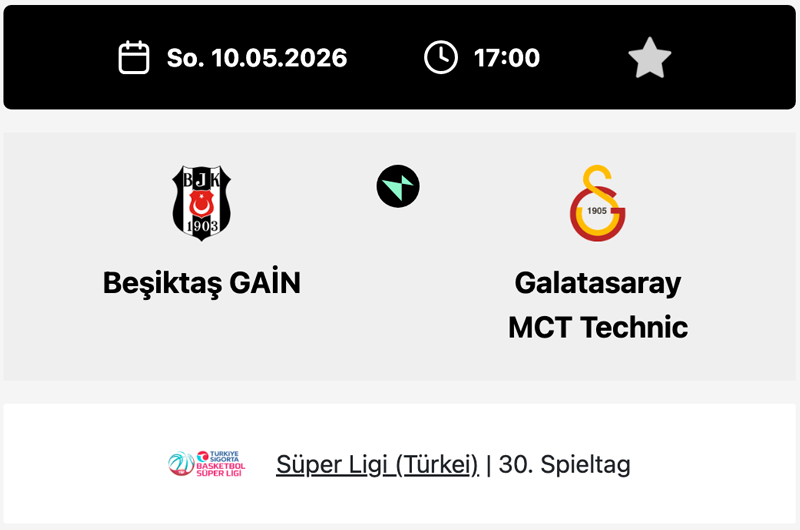 Dieses Basketball-Match elektrisiert Istanbul