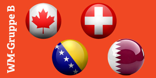 WM 2026 Gruppe B live: TV & Streams, Spielplan (Kanada, Schweiz, Bosnien-Herzegowina, Katar) WM 2026 Gruppe B live: TV & Streams, Spielplan (Kanada, Schweiz, Bosnien-Herzegowina, Katar)